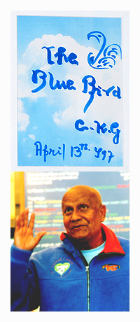 Sri Chinmoy at The Blue Bird on Novenber 30, 2002